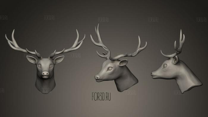 deer young stl model for CNC